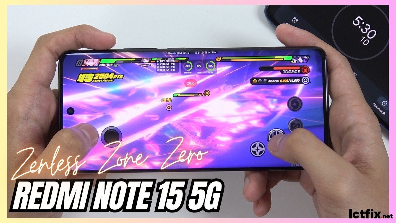 Xiaomi Redmi Note 15 5G Zenless Zone Zero (ZZZ) Gaming Test | Snapdragon 6 Gen 3 | Adreno 710