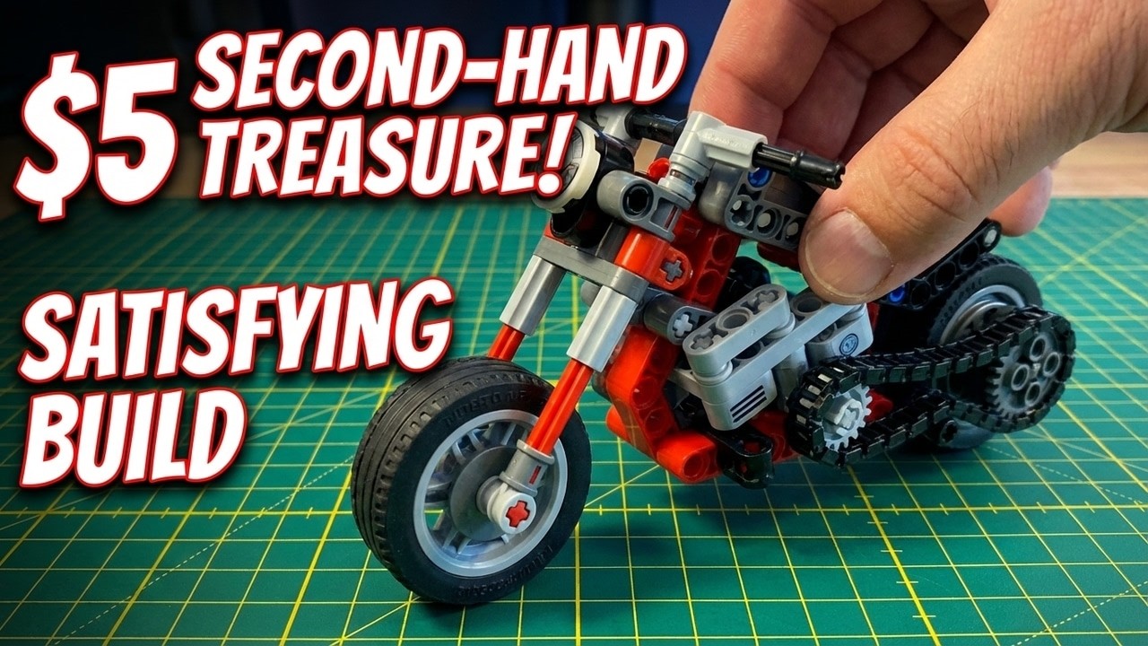 Second-Hand Treasure! 💎 LEGO Technic 42132 Motorcycle Unboxing & Satisfying Build