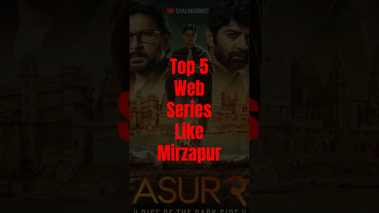 Top 5 Series Like Mirzapur (Full Desi Crime Vibe 🎭🔫) #top5webseries  #mirzapur #shaliniarnot