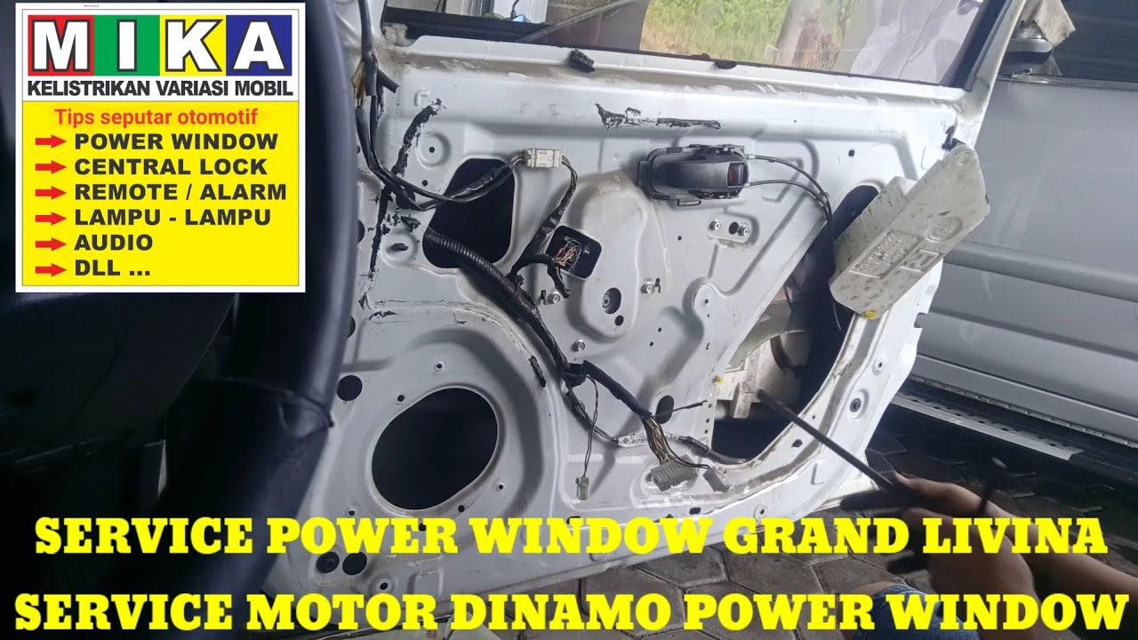 Service power window grand Livina || service motor power window || pintu depan kanan