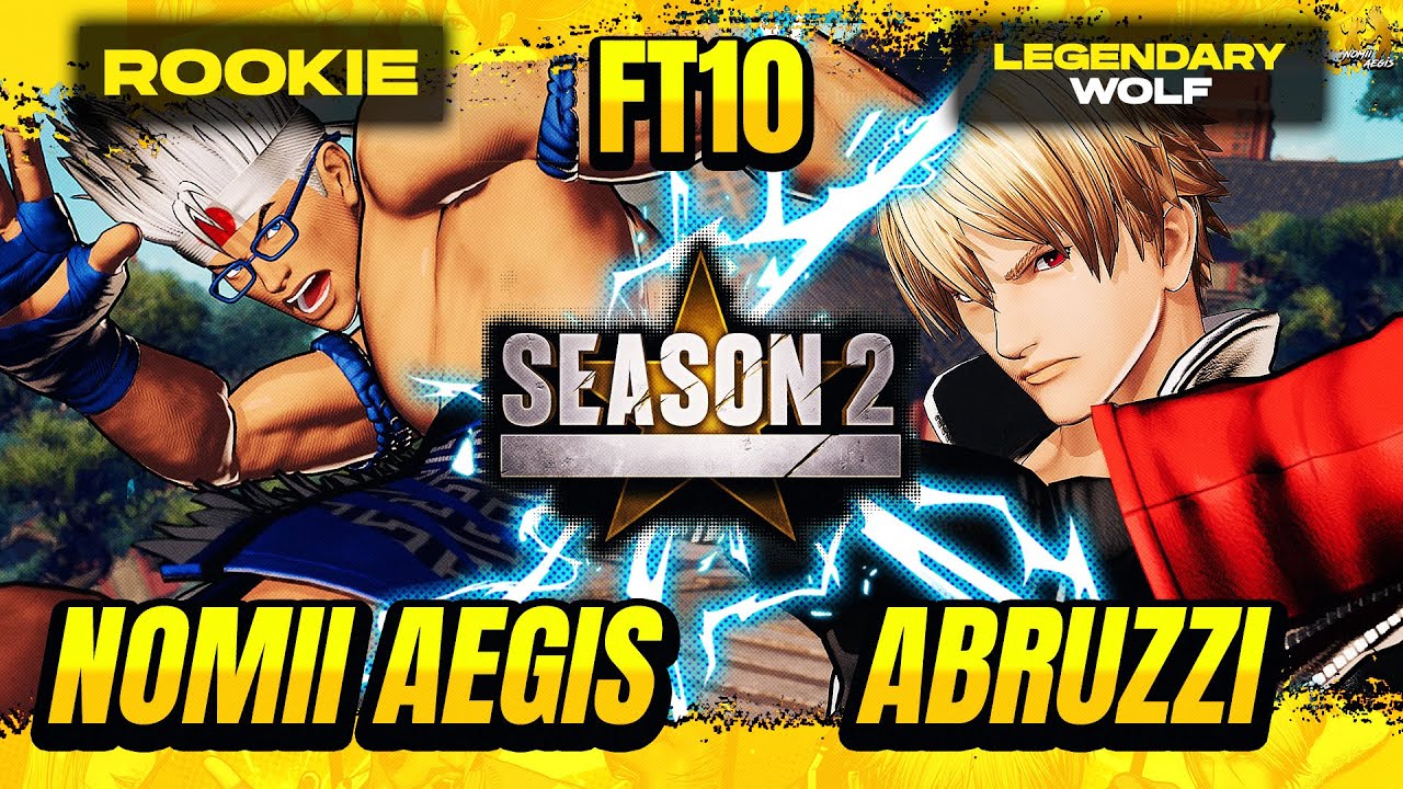 Season 2 ▰ NoMiiAegis (JOE) VS Abruzzi (ROCK) ▰ FT10 ▰ FATAL FURY CoTW High Level Gameplay