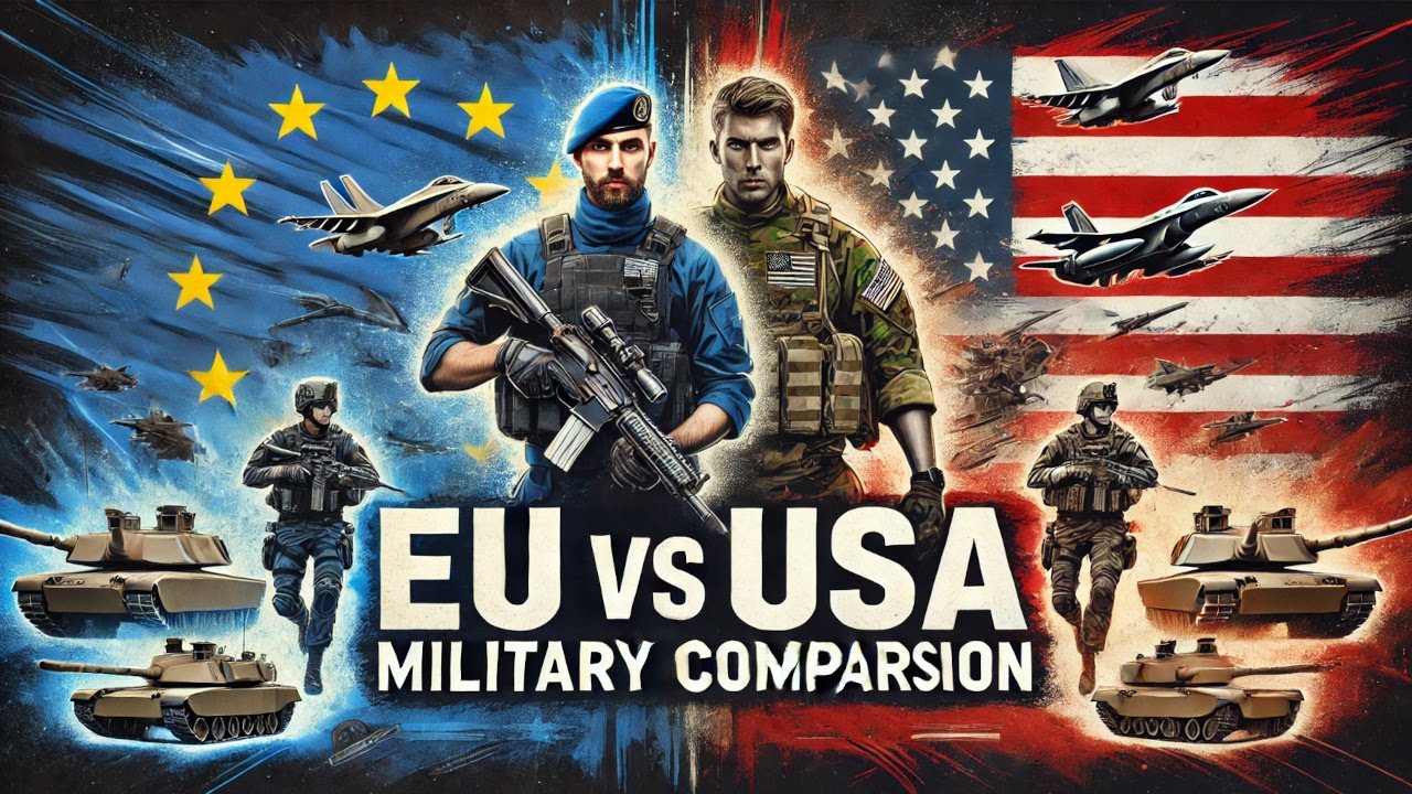 European Union vs USA Military Power Comparison 2025 | Can Europe Defend Itself?