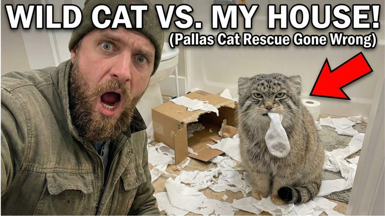 I Brought a Wild Pallas’s Cat Home — What He Did to My House Was Insane