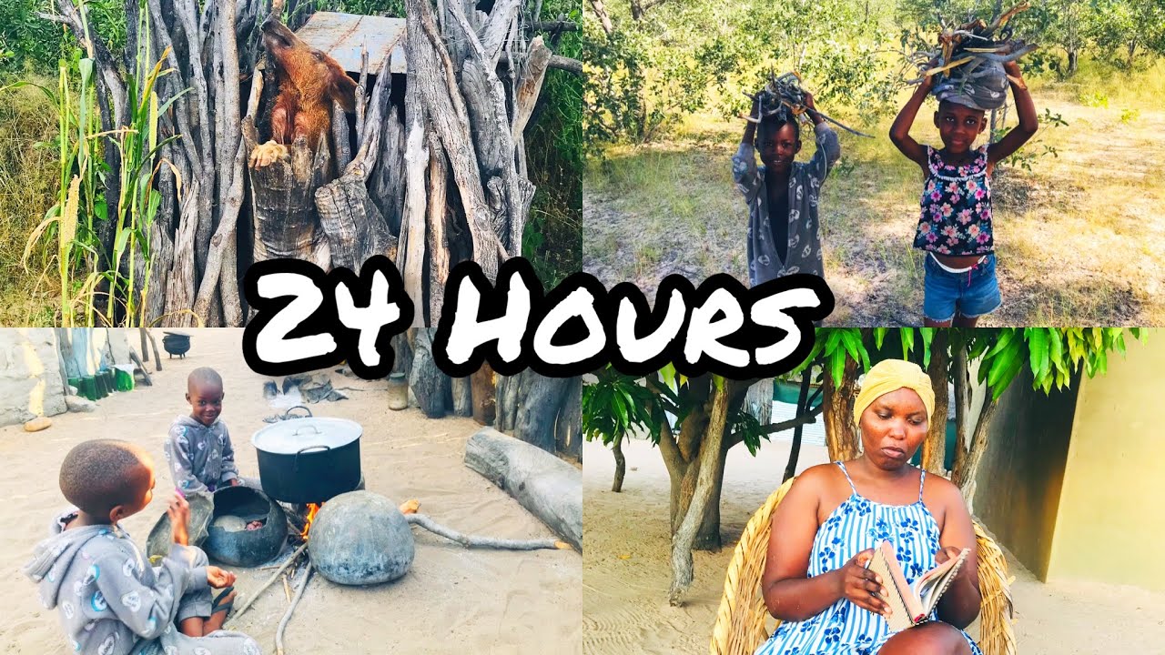 24 Hours in the VILLAGE | VLOG |chores , bathing and chill