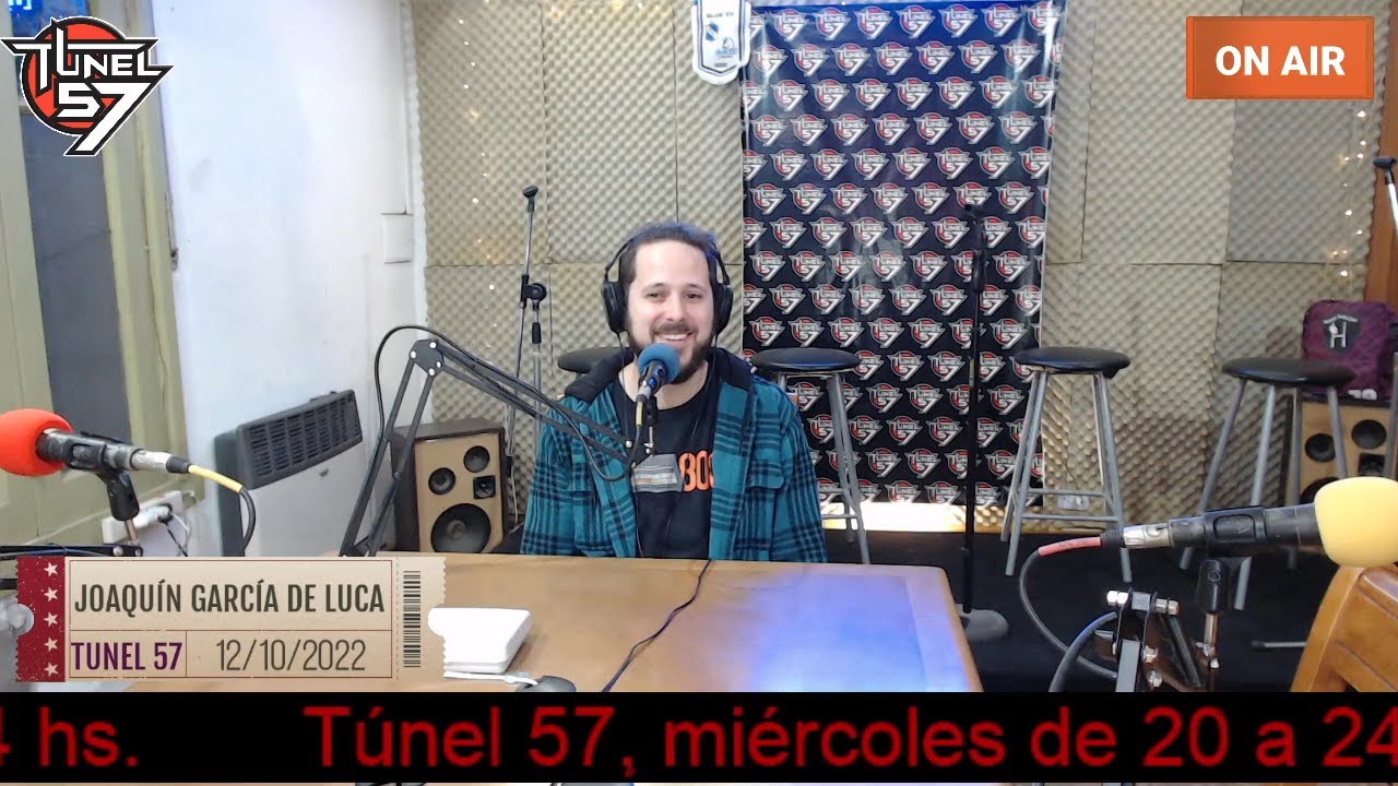 Joaqu&iacute;n Garc&iacute;a de Luca en Tunel 57. Emisi&oacute;n N&ordm;: 1402 - 12/10/2022.