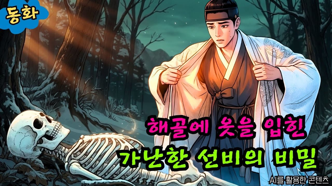 자신의 옷을 해골에게 벗어준 선비, 그날 밤 찾아온 소름 돋는 손님과 충격적 진실ㅣ옛날이야기 ㅣ민담 ㅣ오디오북ㅣ전설ㅣ설화 ㅣ야담