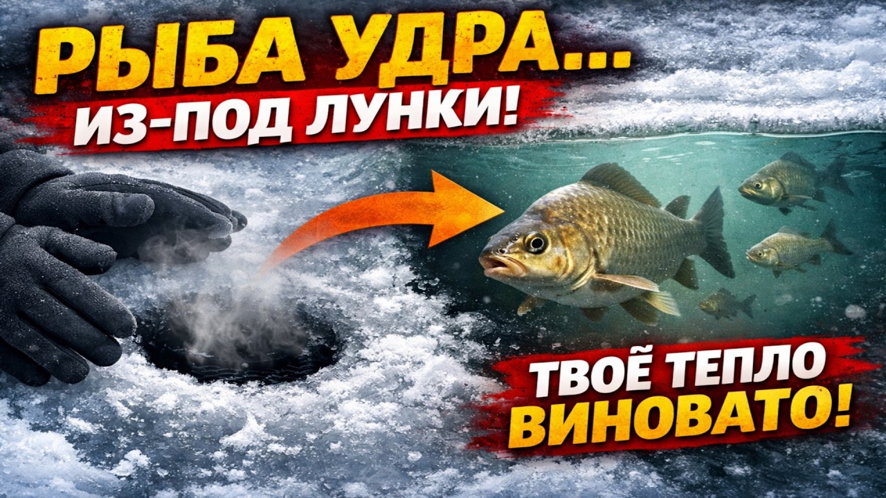 ГРЕЕШЬ РУКИ НАД ЛУНКОЙ? Поздравляю, ты только что распугал всю рыбу