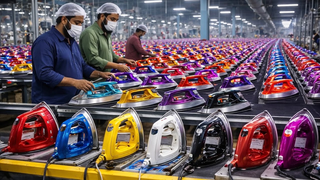 Mass Production of Electric Irons | Made Step by Step Factory Tour