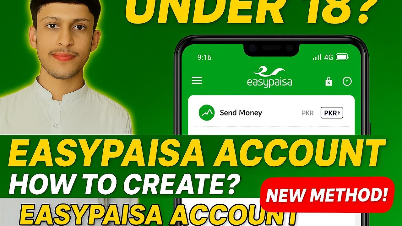 How to Create Easypaisa Account Under 18 | New Method 2025 #viralvideo #100kview