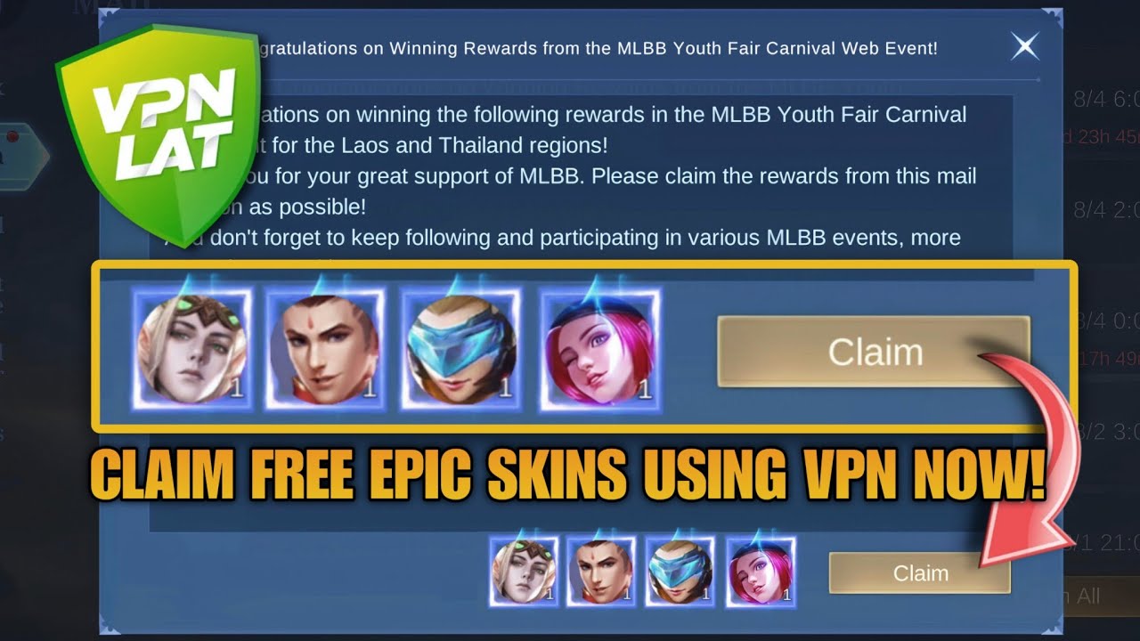 CLAIM FREE PERMANENT EPIC SKINS USING VPN NOW