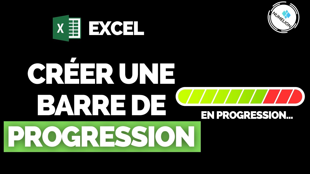 Cr&eacute;er un Graphique Barre de Progression dans Excel | FACILE & RAPIDE