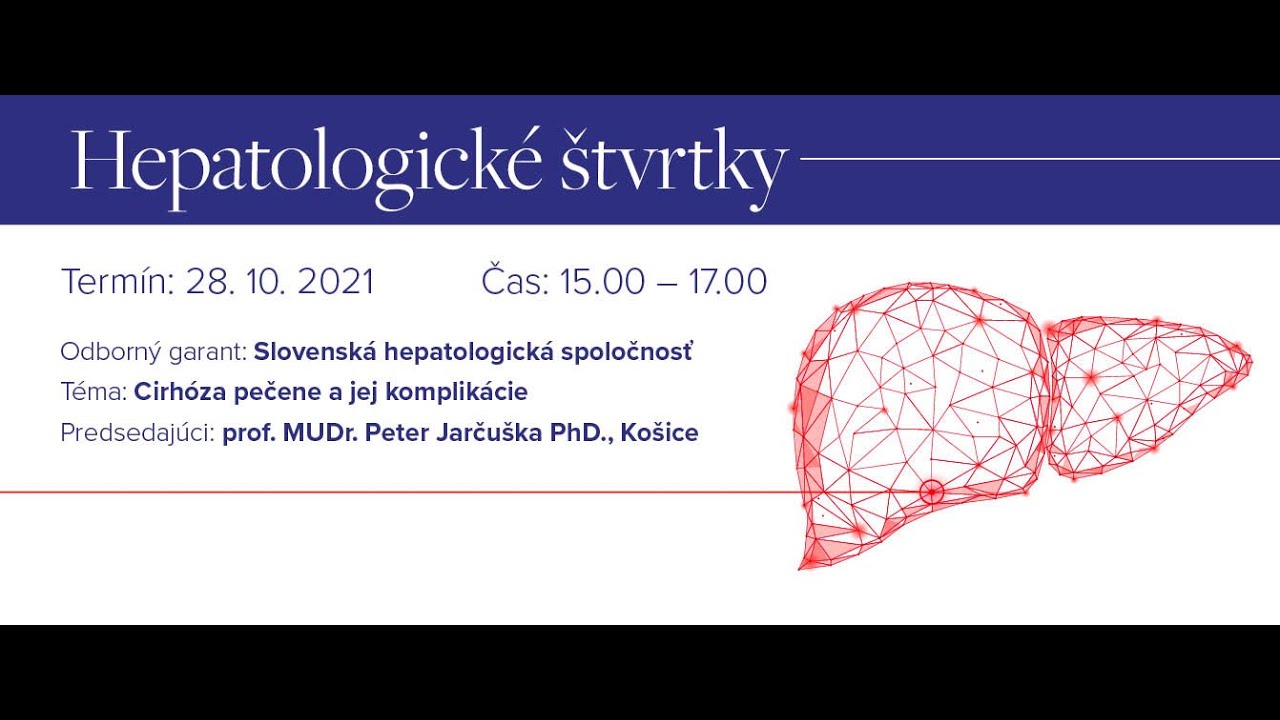 Webinár: Cirhóza pečene a jej komplikácie - 28.10.2021