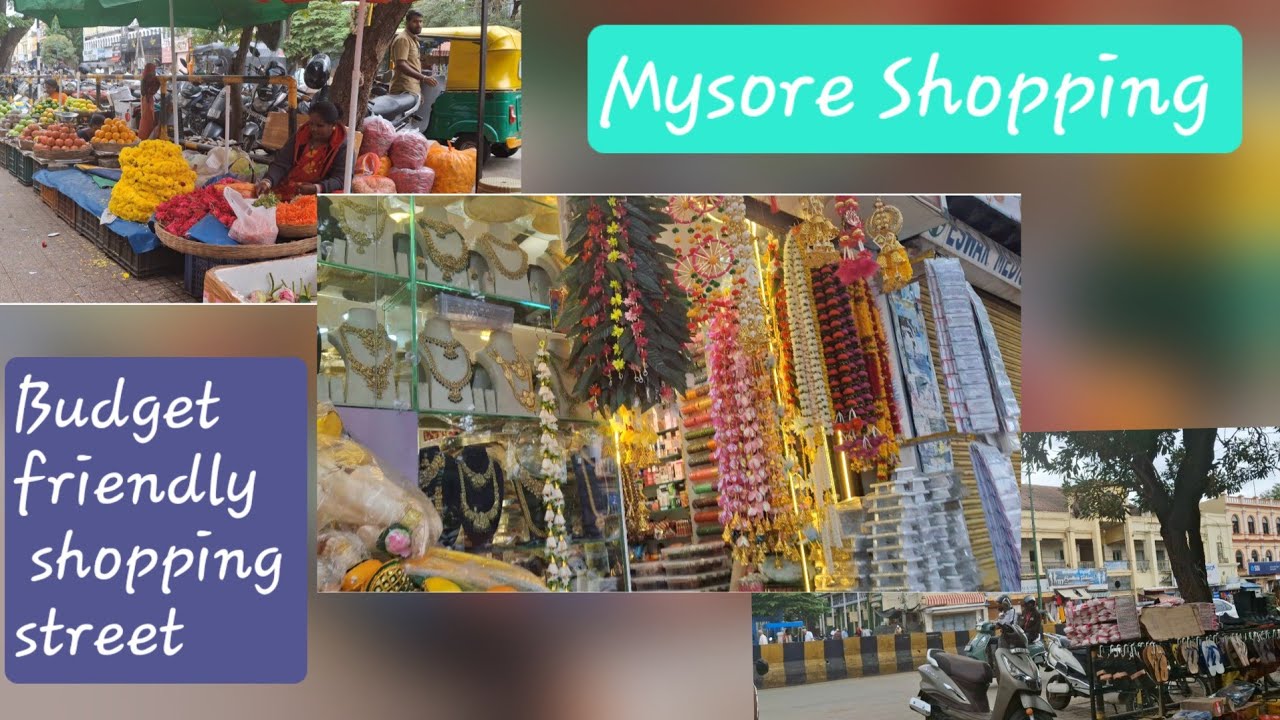 Mysore City market road view , through child's eye,a budget friendly shopping street ,part 1