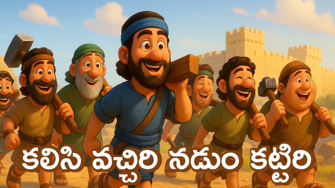 Kalisi vachiri nadum kattiri song | కలిసి వచ్చిరి నడుం కట్టిరి song  | Bible school for kids 