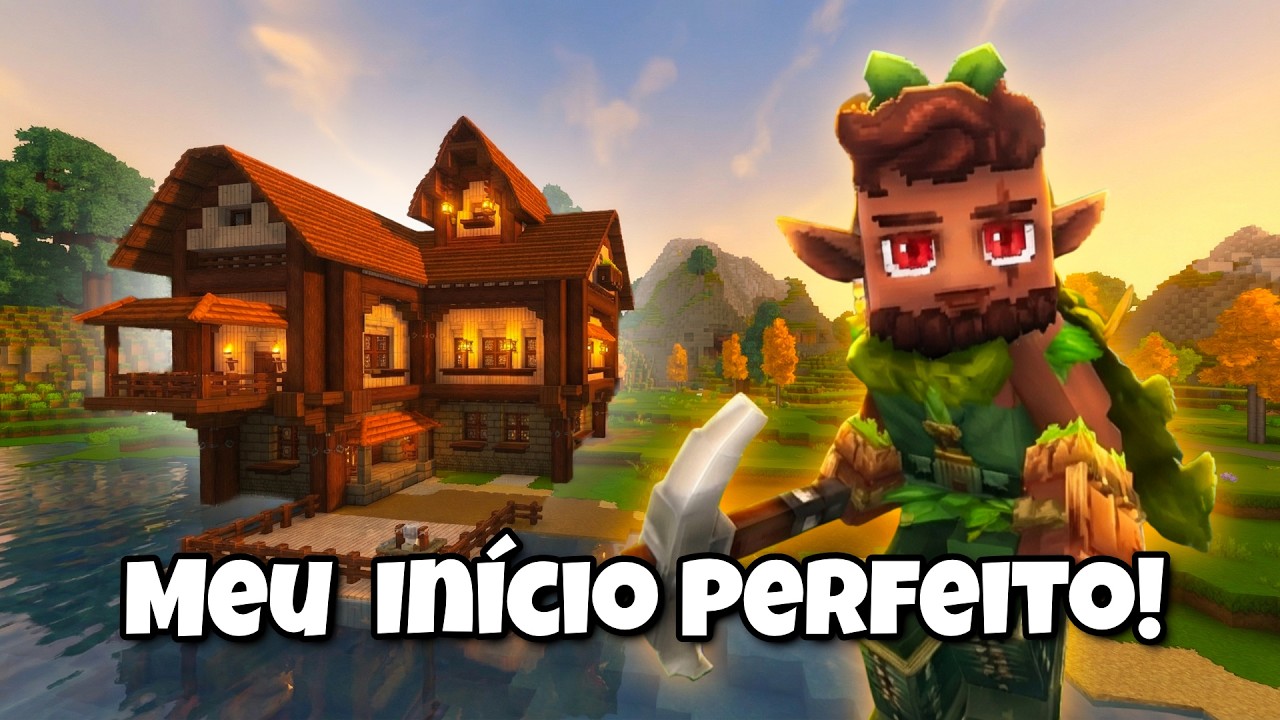 CONSTRUÍ MINHA PRIMEIRA CASA NO HYTALE!