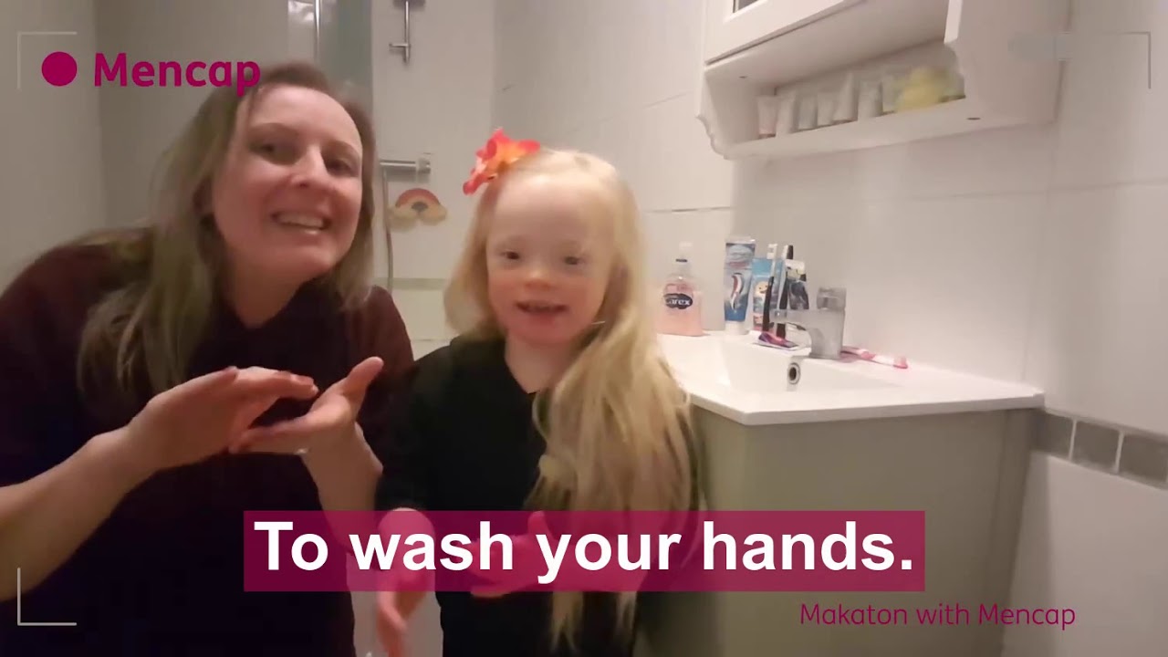 Makaton: To wash hands
