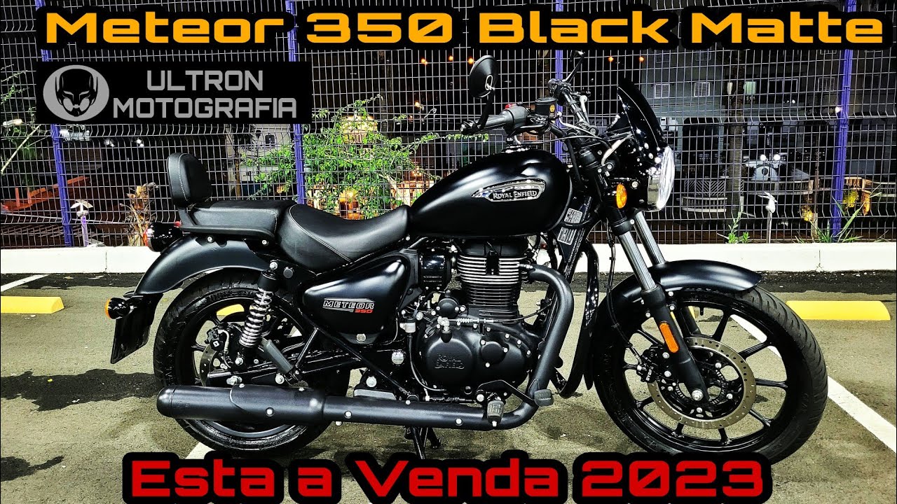 Meteor 350 Stellar Black Matte 2023  Limitada (Moto e Acessórios não estão disponíveis Para Venda)