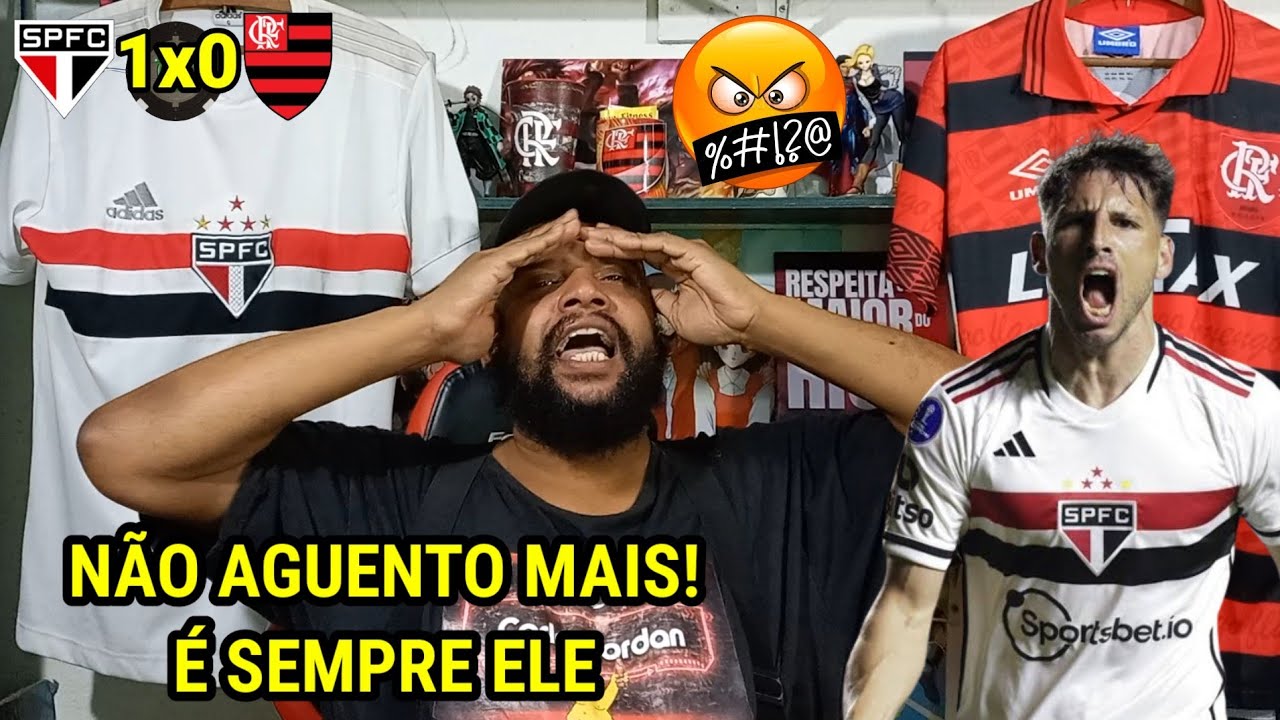 REACT SÃO PAULO 1X0 FLAMENGO l FOMOS AMASSADOS E 1X0 FICOU BARATO