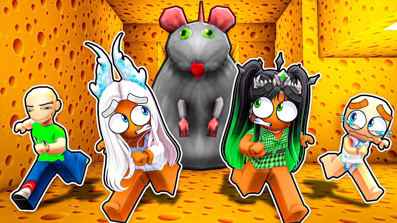 БОББИ ИГРАЕТ С КРИСТАЛЛОМ И ИЗУМРУДОМ В CHEESE ESCAPE ROBLOX