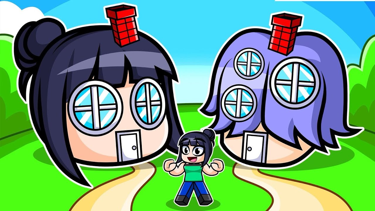 CASA de HUNTRIX vs CASA de SAJA BOYS en ROBLOX!