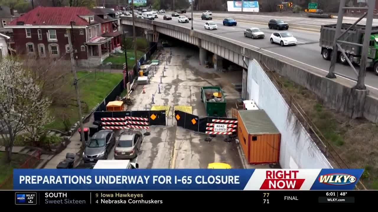 Ведется подготовка к закрытию автомагистрали I-65.