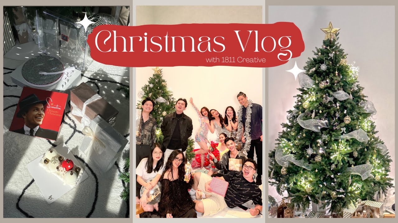 Bữa tiệc Christmas bling bling tốn thiệt nhiều công set up 🌝🎄 My 2022 Vlogmas | Chloe Nguyen