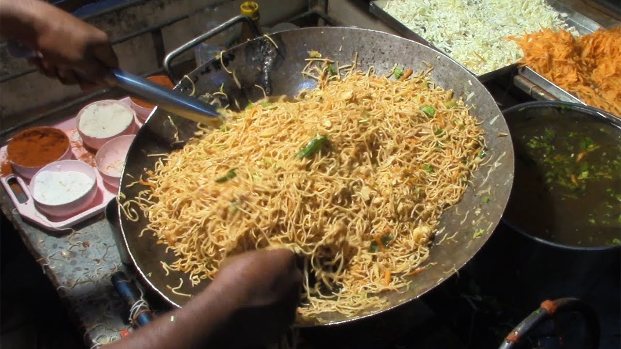 Street Side Egg Noodles | Street Food
