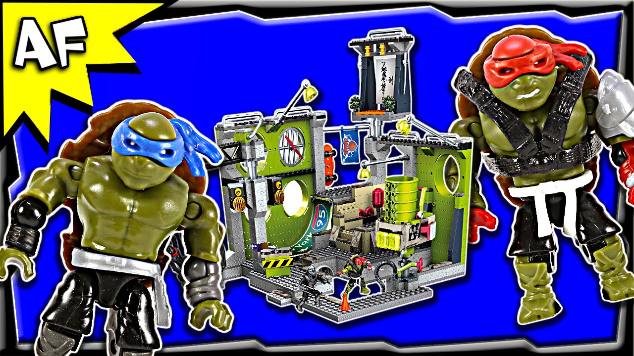 Mega Bloks TMNT Movie Sewer Hideout Set Unboxing & Stop Motion Review