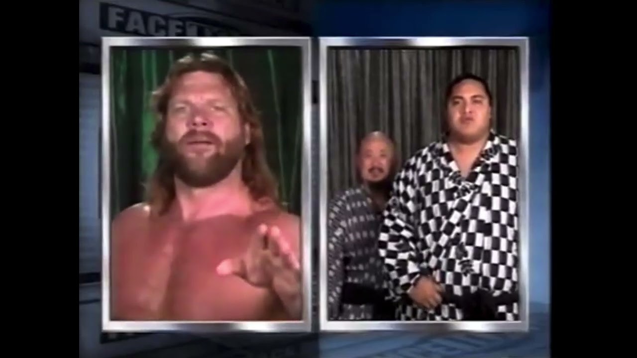 «Лицом к лицу со злым геном» — рекламные ролики Hacksaw Jim Duggan / Yokozuna & Mr. Fuji (Великоб...