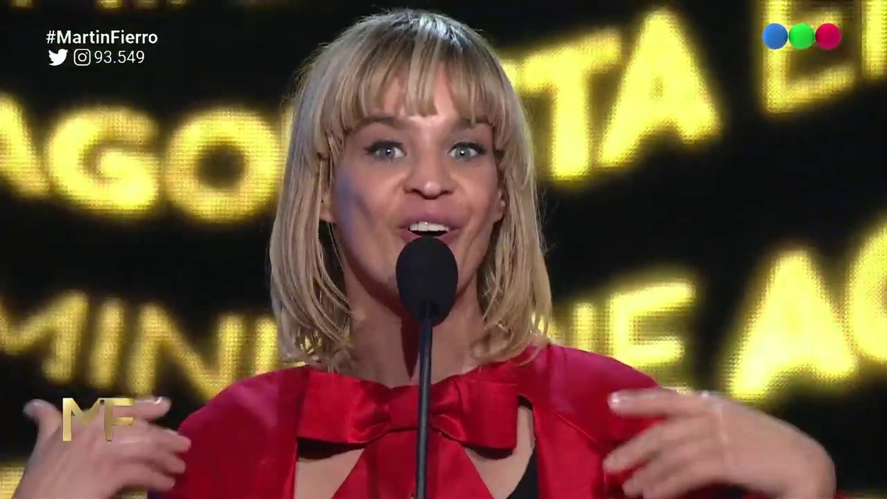 Así reaccionó Leticia Brédice al ganar el premio a.... - Martín Fierro 2019