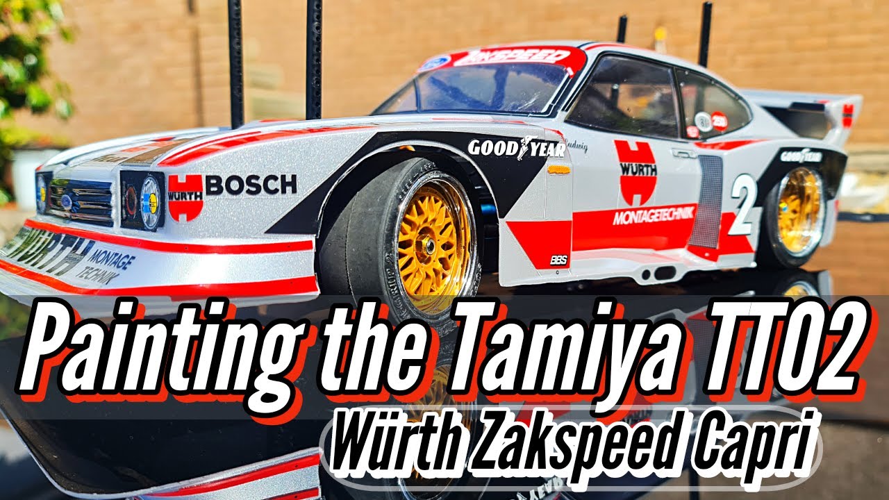 Transforming my Tamiya TT02 with a Stunning Wurth Zakspeed Capri Paint Job