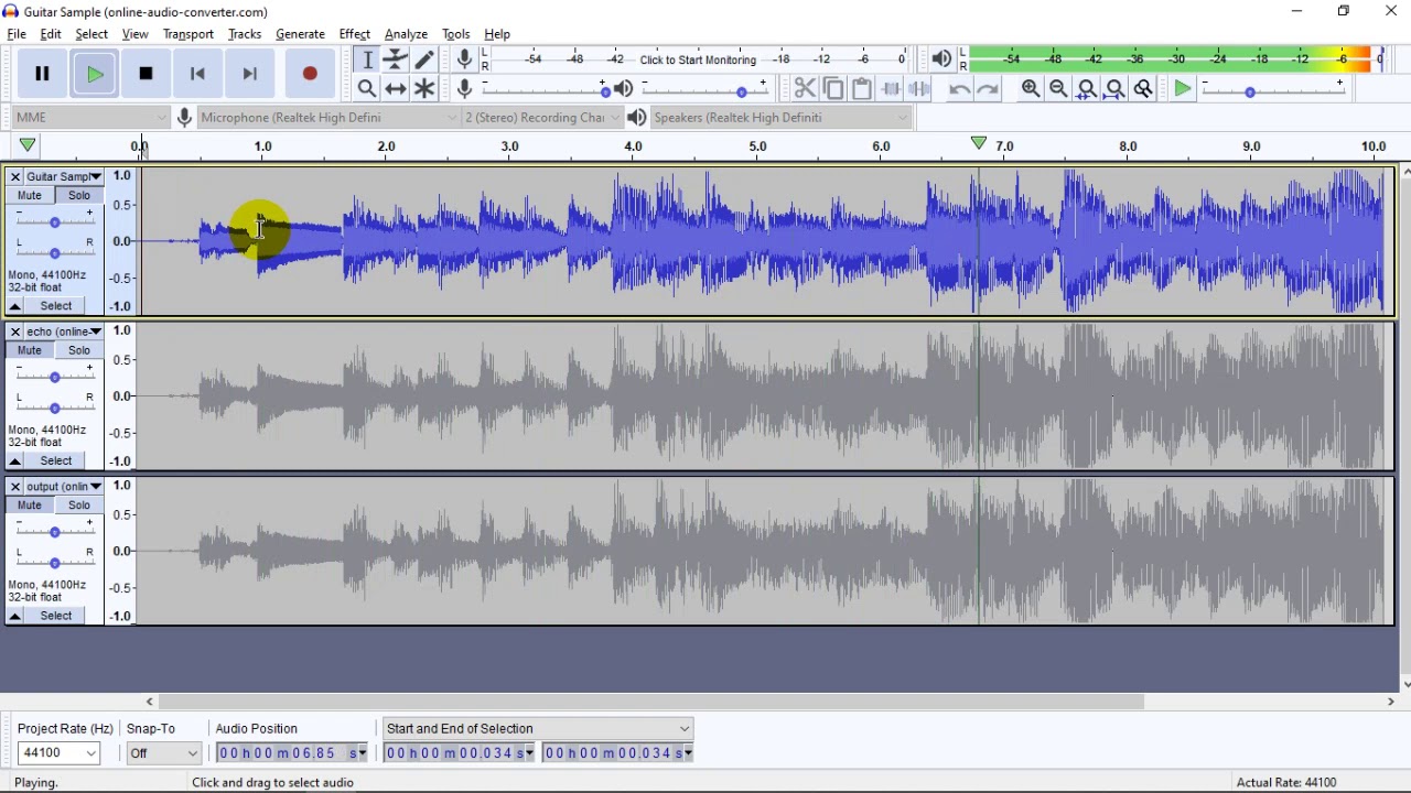 Audio Signal Processing using Simulink