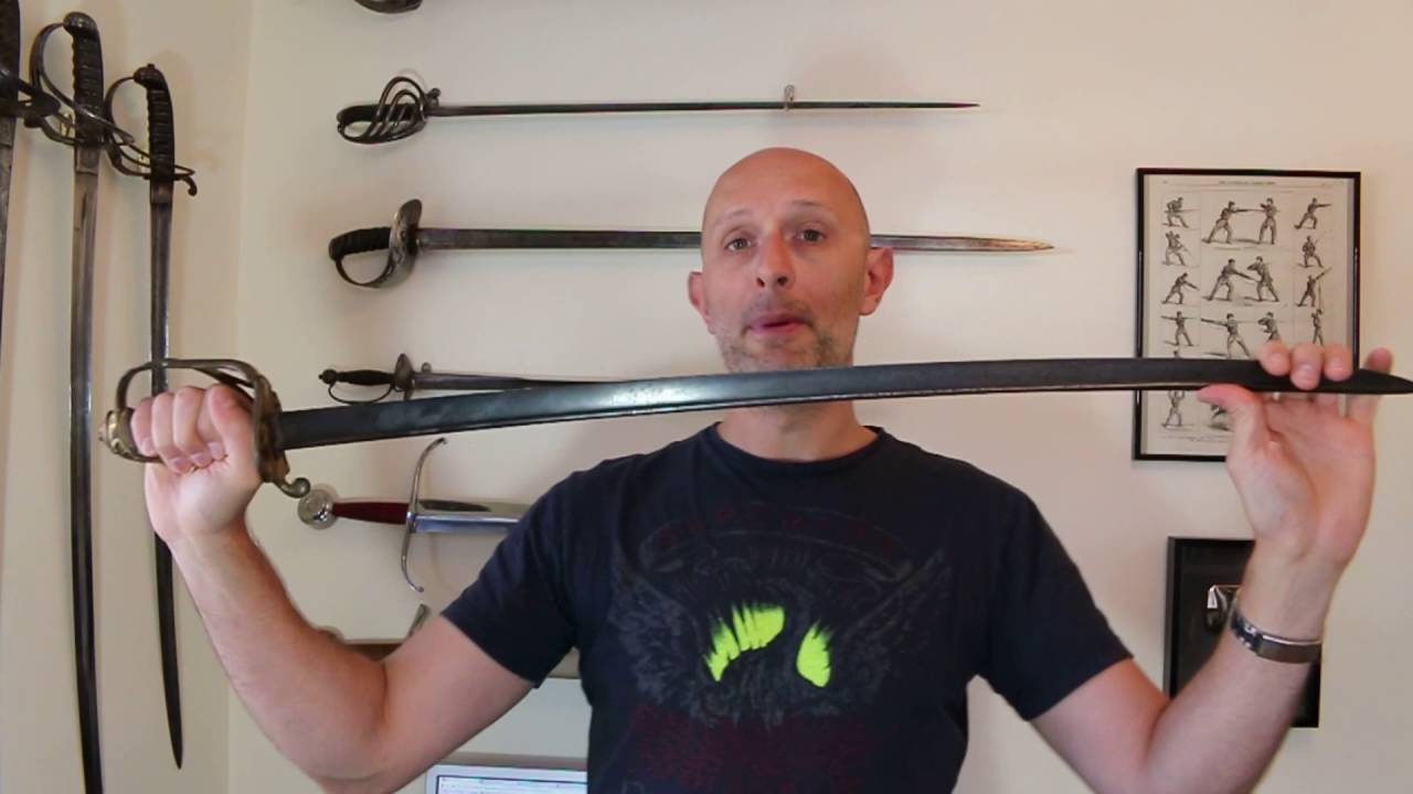 British 1822 pattern infantry officer's sword & pipe-backed blades