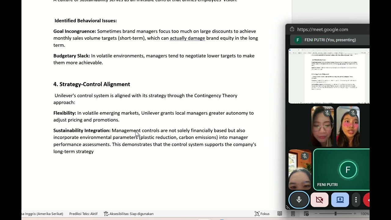 Management Control System Mid Exam