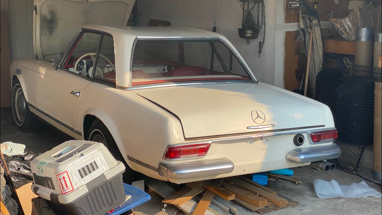 WATCH US RESCUE A 1964 MERCEDES 230SL THATS BEEN SITTING IN A GARAGE FOR 20 YEARS !!