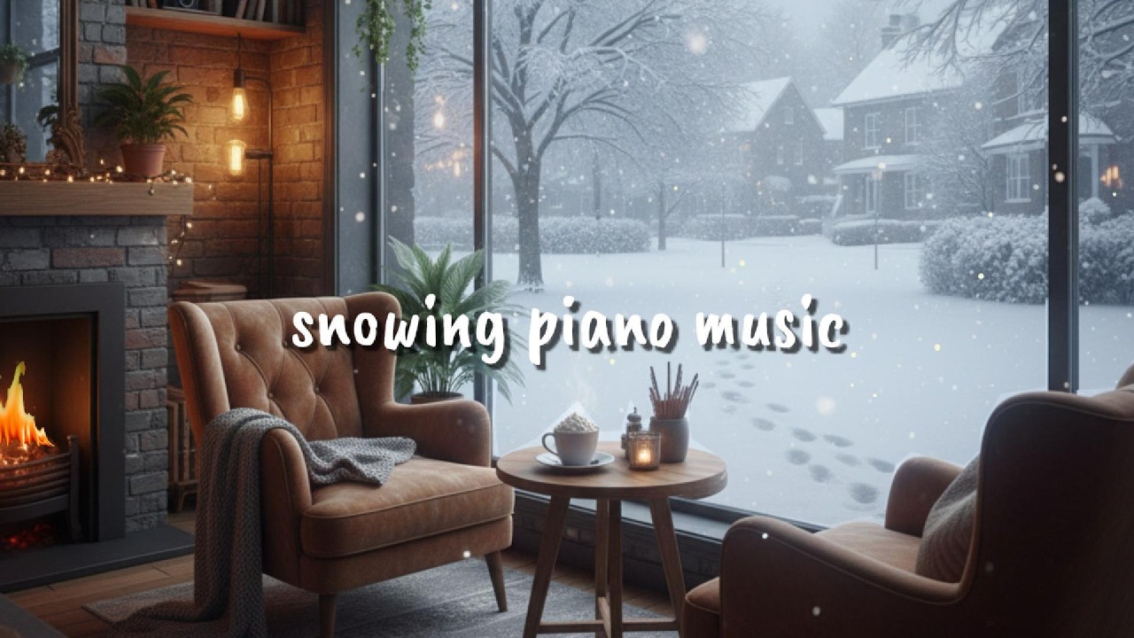 Play this quietly in the background.#Snowfall #FireplaceSounds #RelaxingPiano