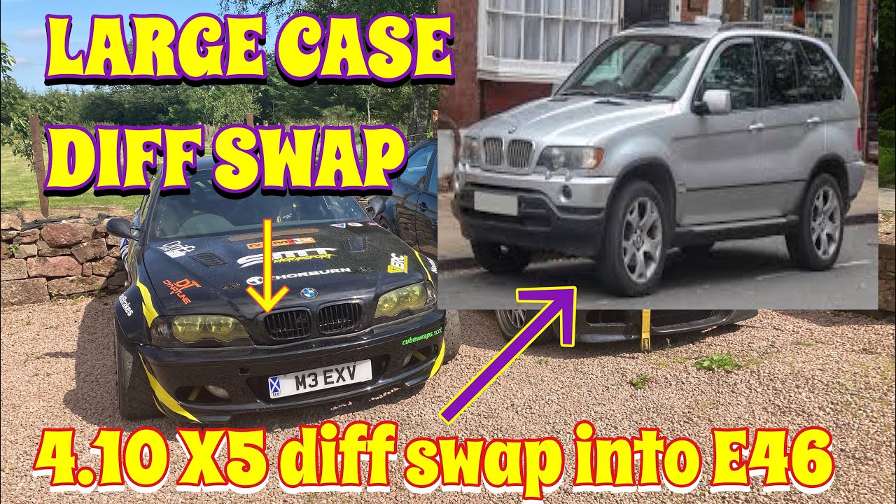 E46 large case Diff 2.28 changed to X5 N62 4.4i Diff 4.10 ratio.
