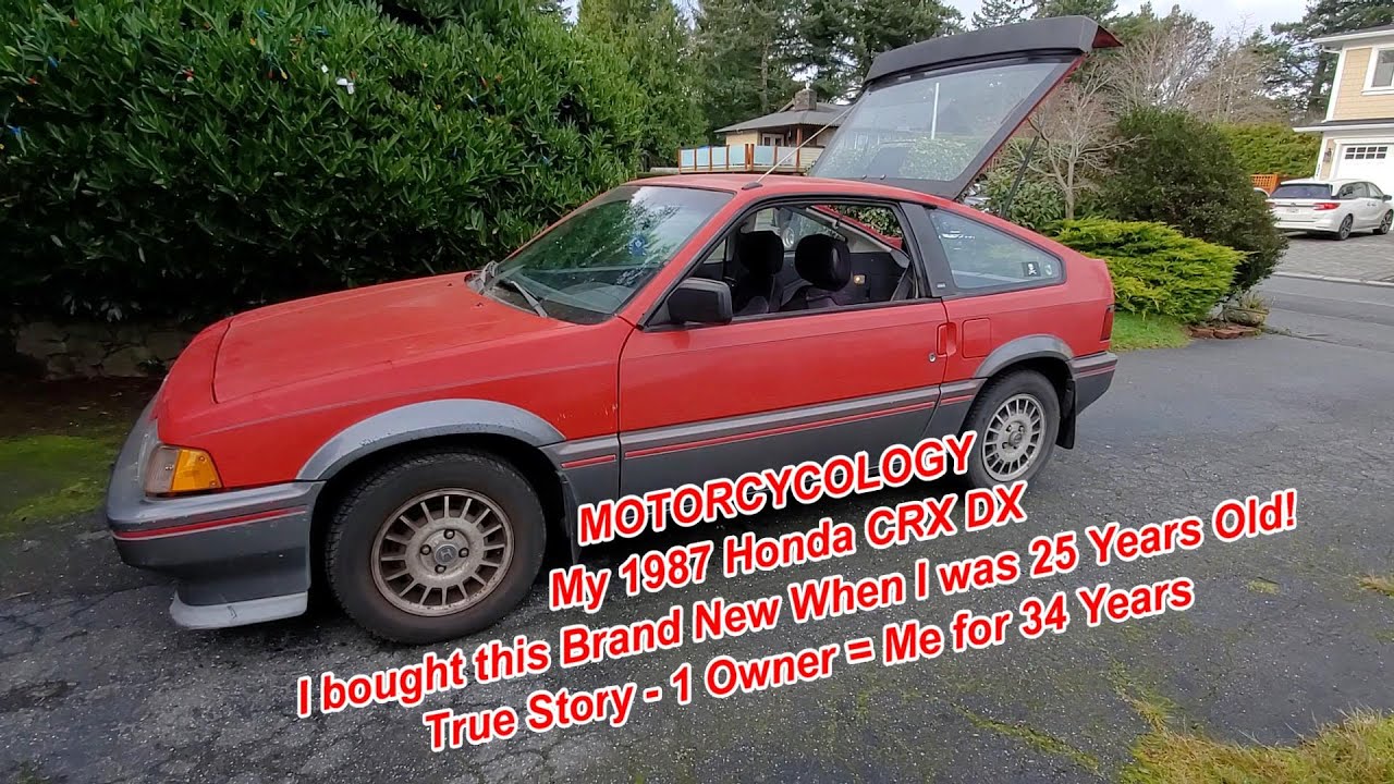 Моя 34-летняя оригинальная Honda CRX DX 1987 года выпуска. Полностью оригинальная, проверенная вр...