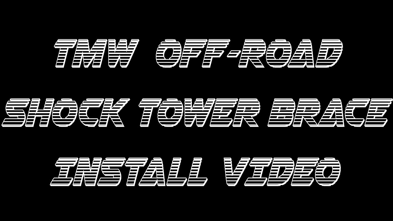 TMW X3 Shock Tower Brace INSTALL VIDEO