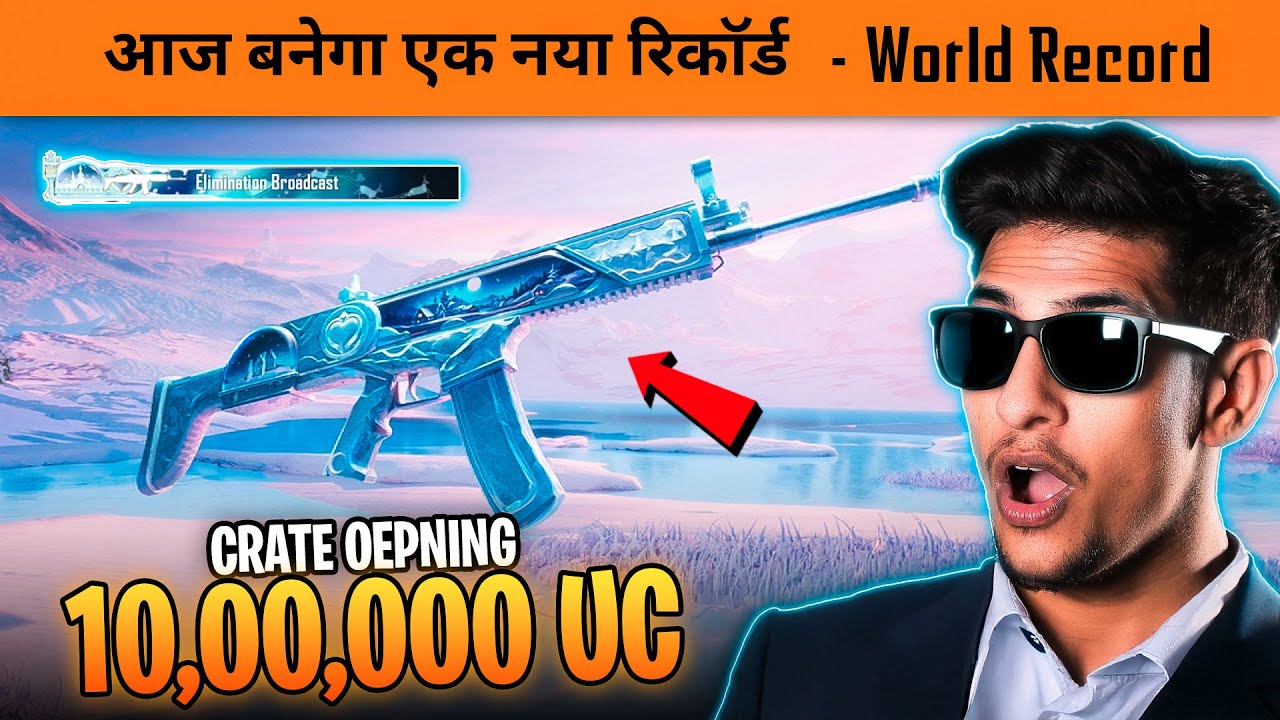 🔥OMG! 10 UC Luck Crate Opening world record in BGMI - New Scar-L Maxout Crate Oepning