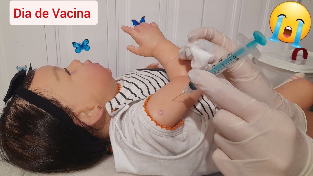 Rotina de Pediatra Da Minha Bebê Reborn-Tomou Vacina