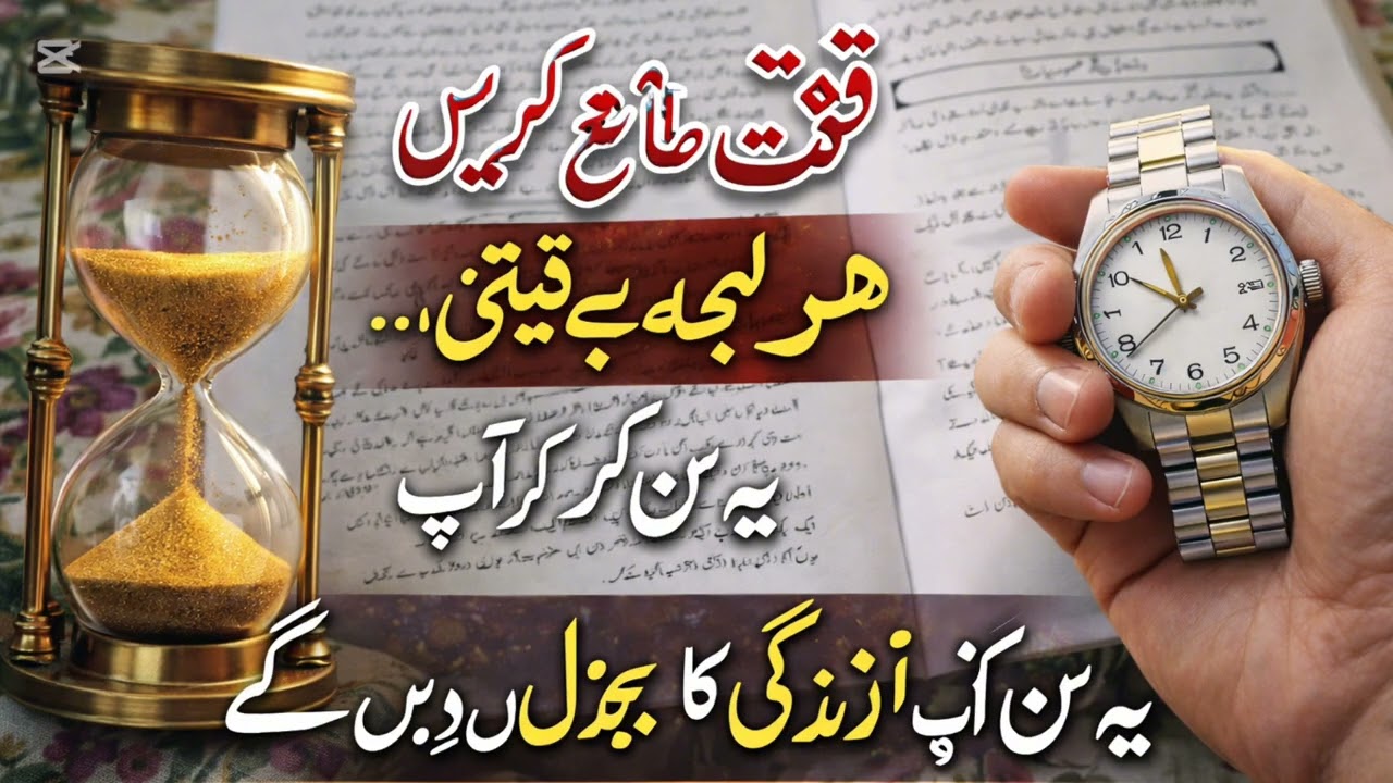 یہ سن کر آپ زندگی کا ہر لمحہ بدل دیں گےوقت ضائع کرنا موت کو دعوت دینے کے مترادف ہے…