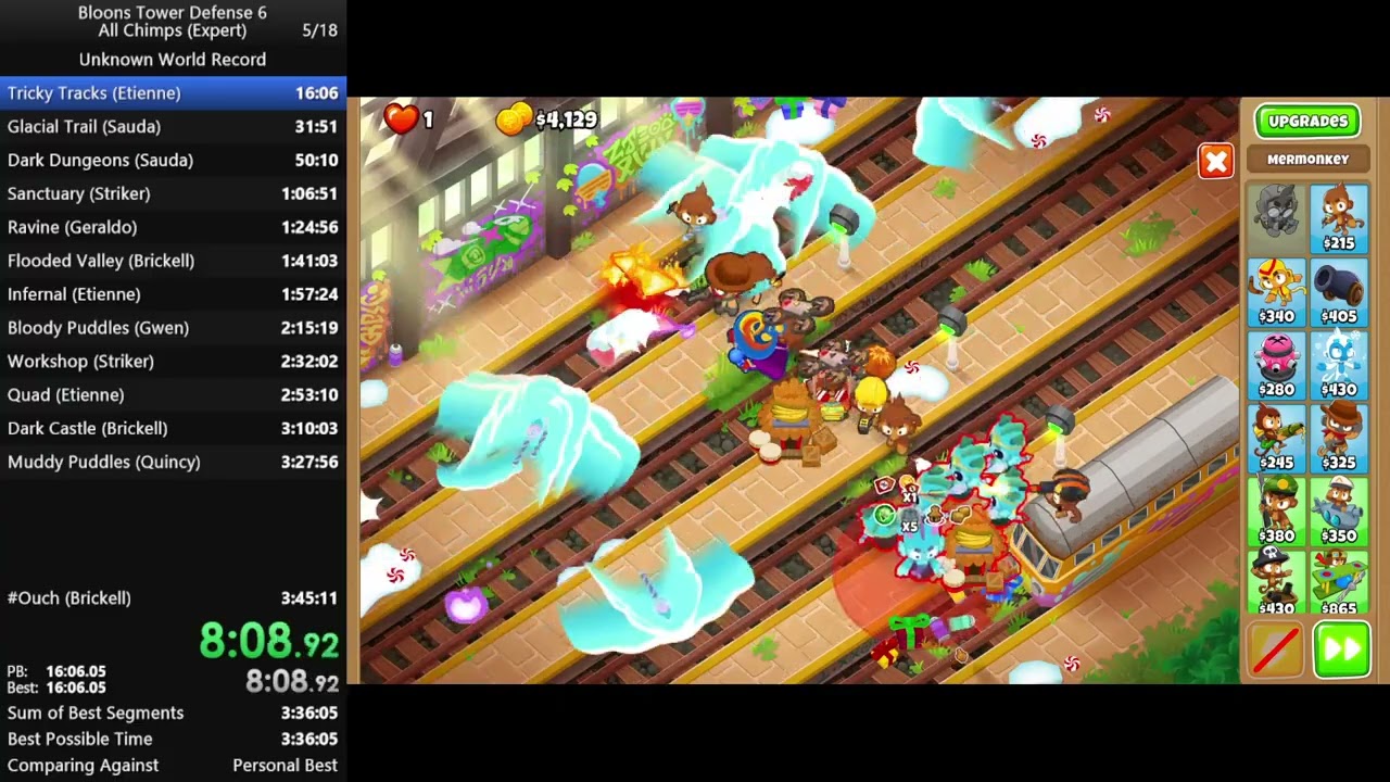 [BTD6] All Expert Chimps Speedrun in 3:40:06 (v52.2)