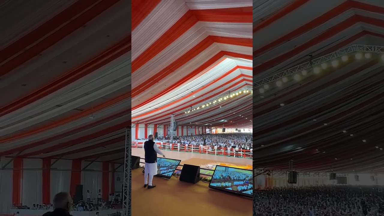 Героический прием премьер-министра Моди в Джинде | #PMModi #bjp