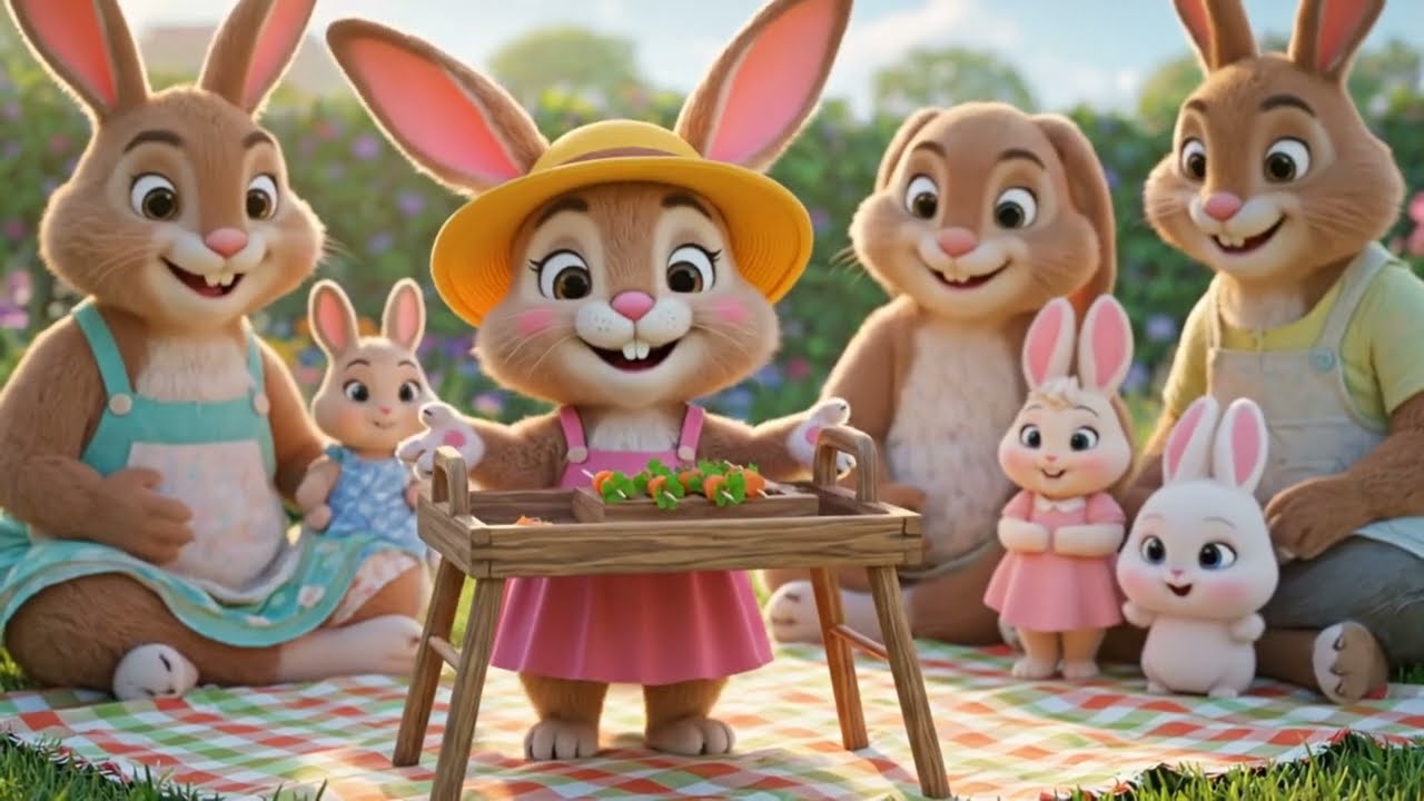 Bunny Family Ka Backyard Camping Adventure! Garden Mein Masti | The Bunny Family Show #bunnycartoon