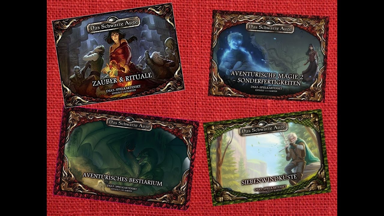 DSA5 Übersicht zu meiner Spielkartensammlung. Meine Gedanken zu Fanboys wie mich!