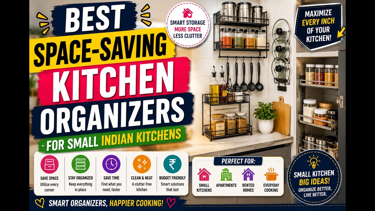 Kitchen Organizers  Smart Kitchen Storage Ideas to Save Space & Reduce Clutter