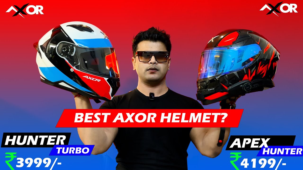 Axor Hunter vs Axor Apex Helmet🤔 Best Helmet Under 5000? Axor Apex & Axor Hunter Comparison😍 Axor
