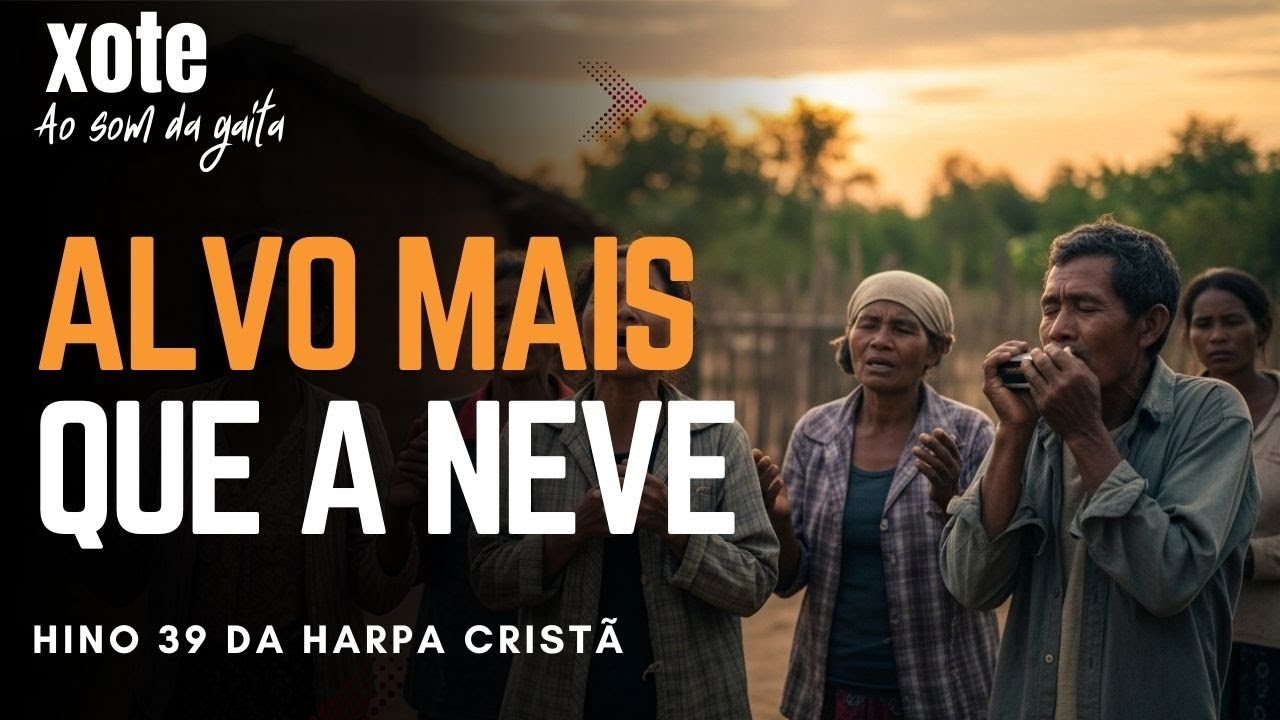 🤍 Alvo Mais que a Neve | Louvor que Purifica - Hino 39 da harpa cristã
