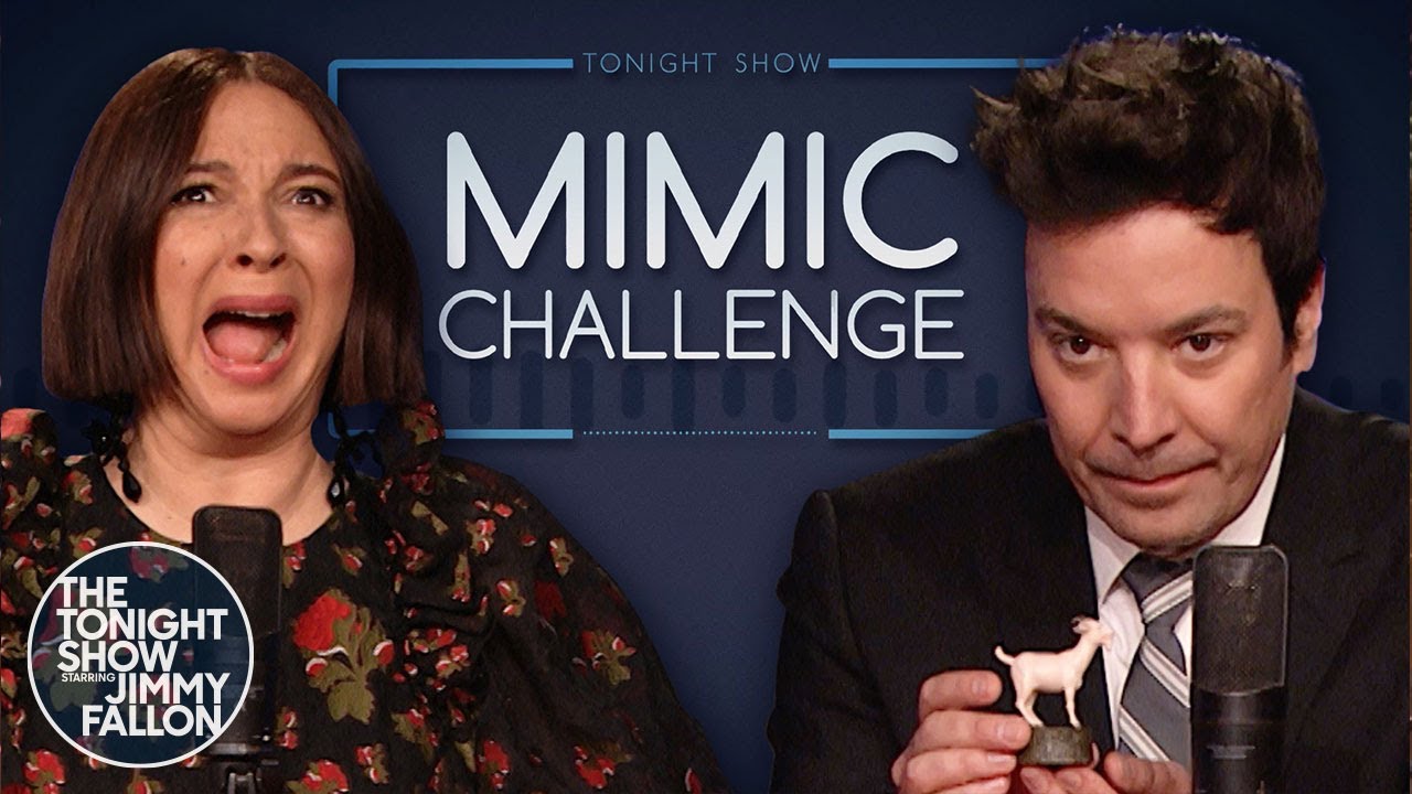 Mimic Challenge with Maya Rudolph | The Tonight Show Starring Jimmy Fallon